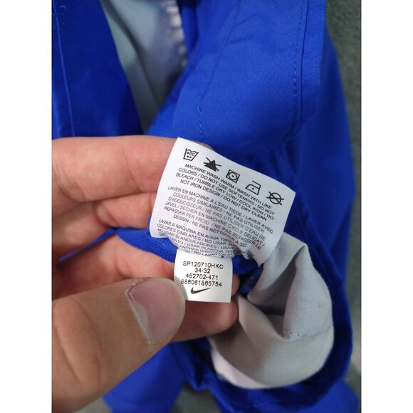 Nike Golf Pants Mens 34x32 Blue Tour Performance Dri Fit Straight Leg Stretch - Picture 9 of 10